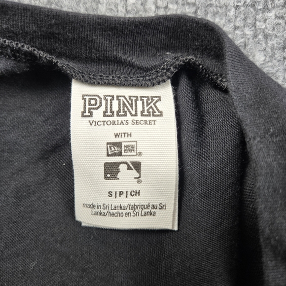 PINK Victoria's Secret Black Chicago White Sox Tee Size Small - Picture 8 of 9